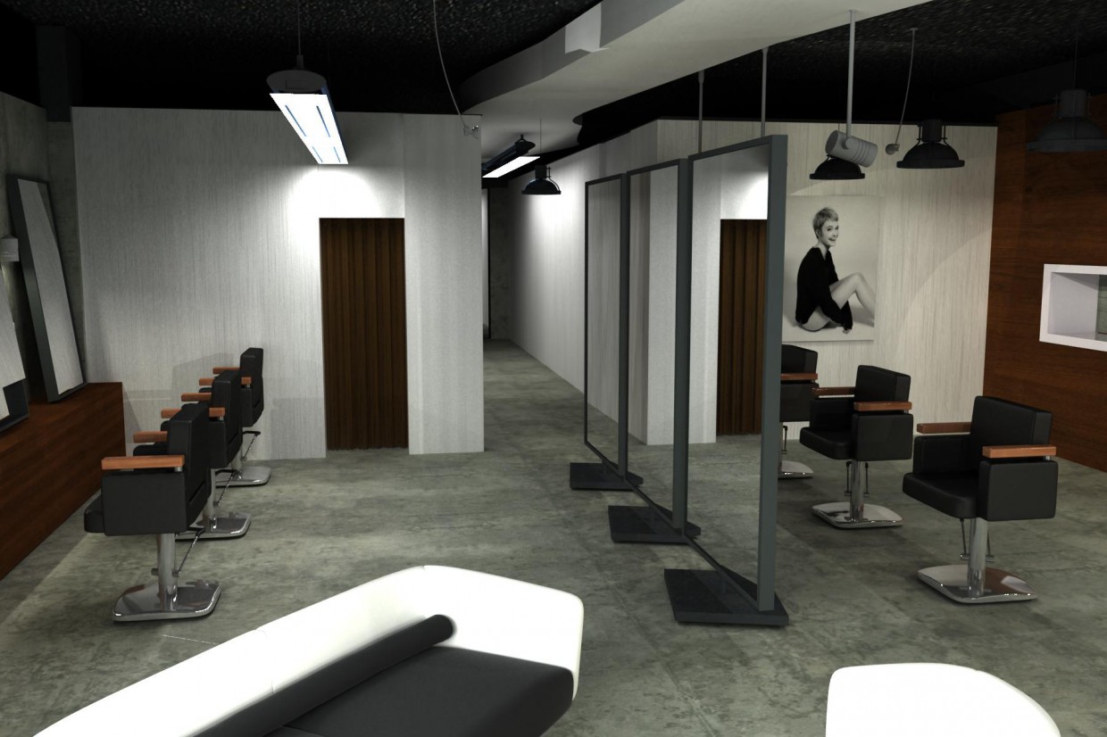 Beauty salon in 3d max vray image