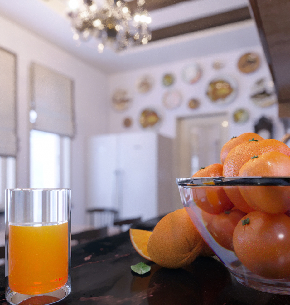 imagen de ¡Y aquí tienes, naranjas! en 3d max corona render
