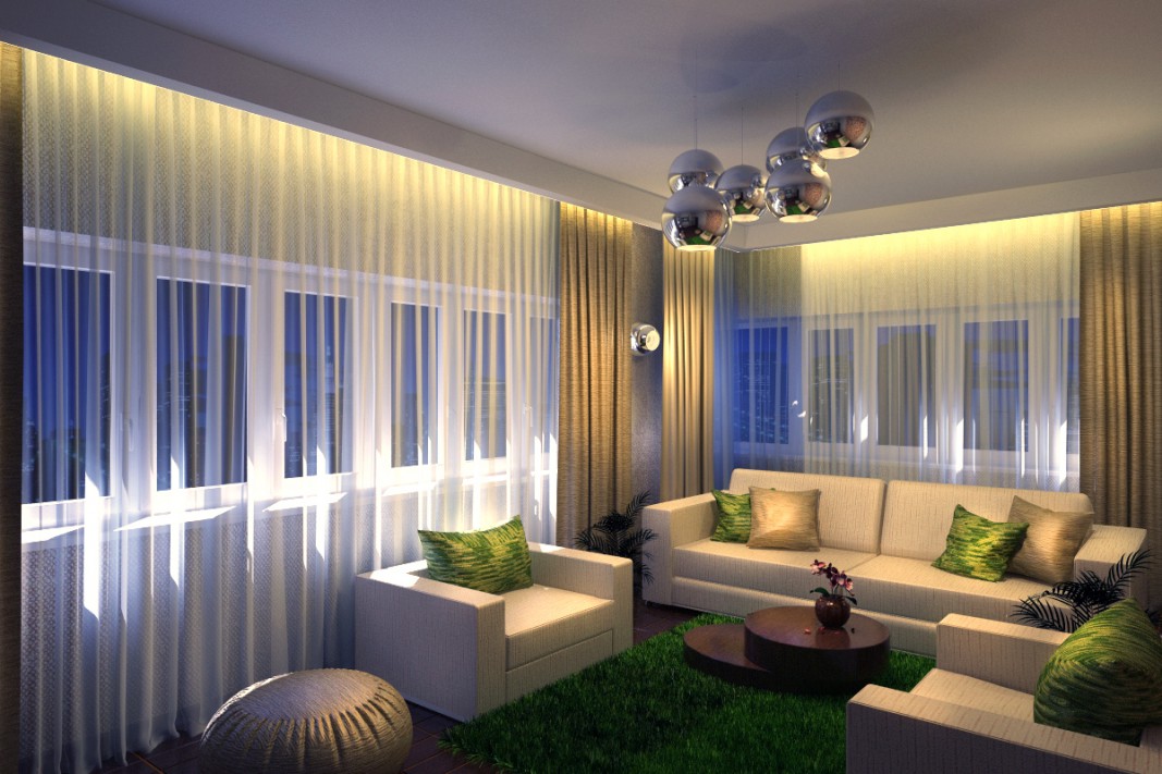 Living Ecostyle in 3d max vray image