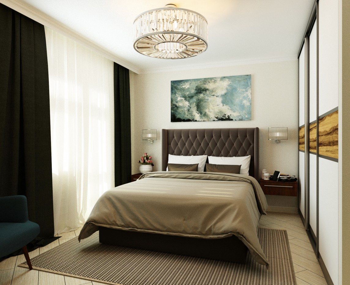 Klasik yatak odası in 3d max vray 2.0 resim