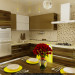रसोई घर में baraulyany 3d max corona render में प्रस्तुत छवि
