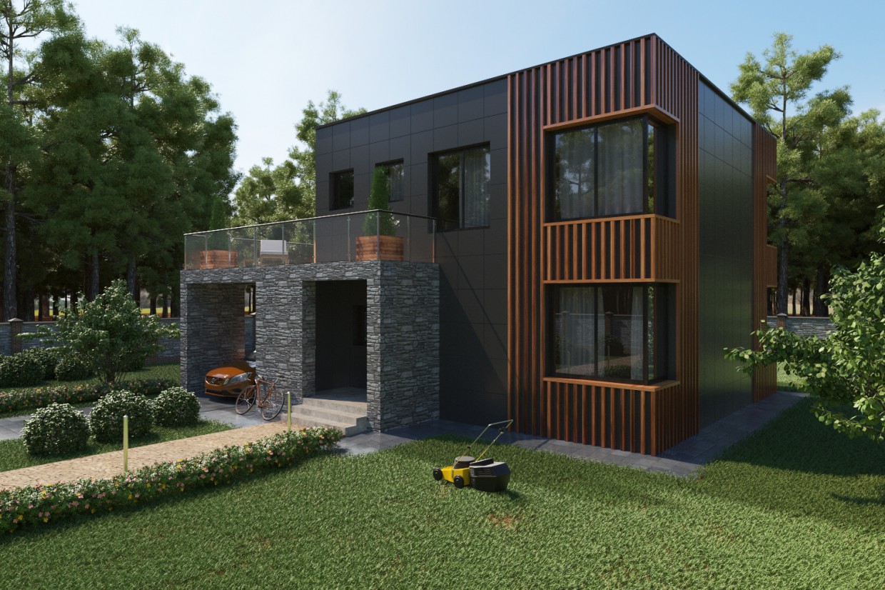 Exterior in 3d max vray image