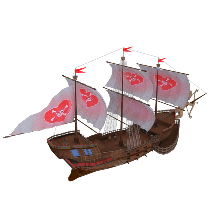 imagen de Barco de San Valentín en 3d max vray 3.0