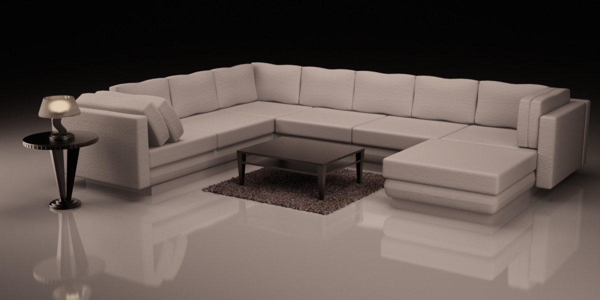 Sofa in 3d max vray Bild