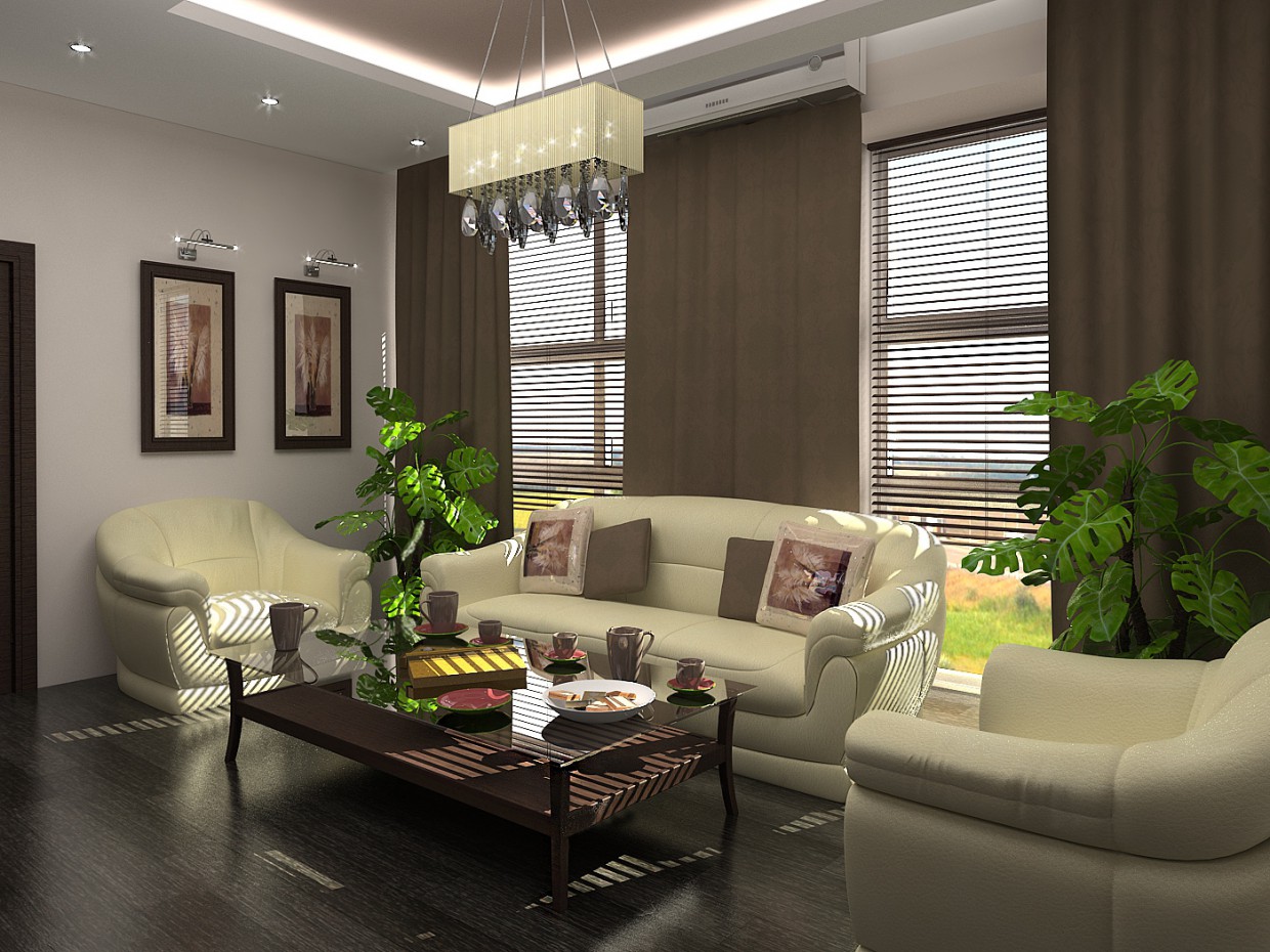 Lounge at an office 3 in 3d max vray image