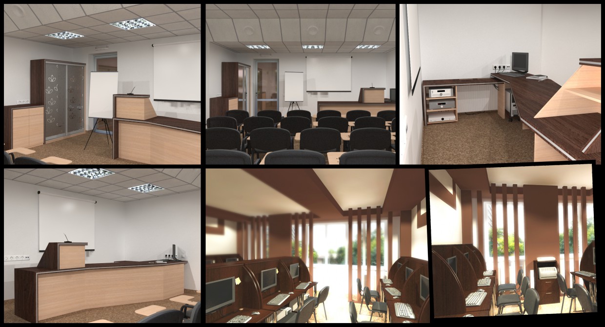 Conference Hall at the hotel in 3d max vray image