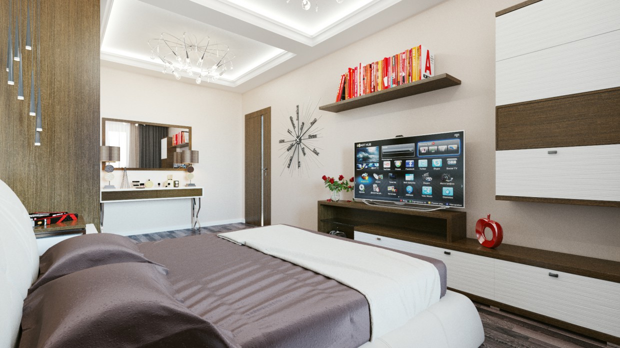 Bedroom Minimalism in 3d max vray image