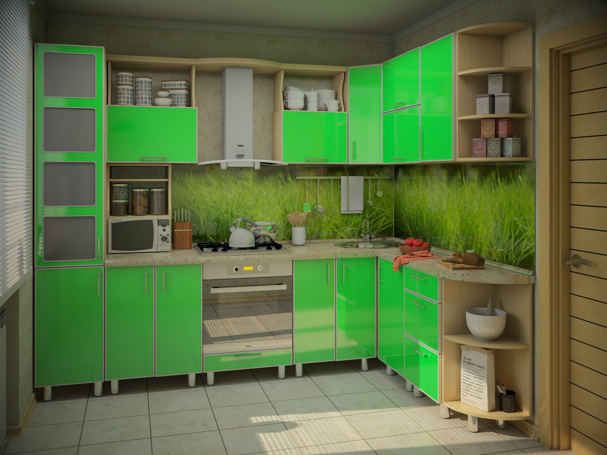 Kitchenette in 3d max vray image