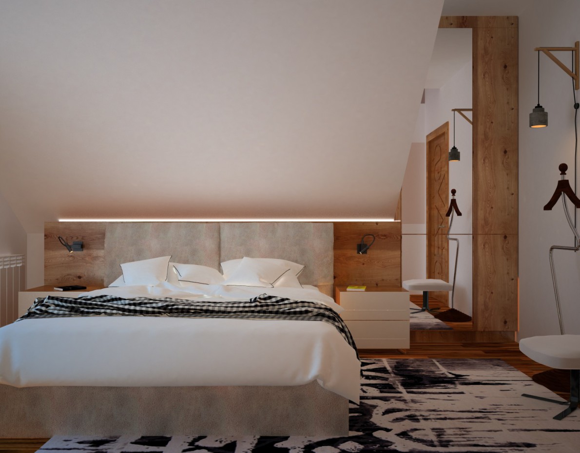 Chambre à coucher dans 3d max vray 2.0 image