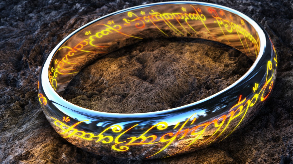 The One Ring in Cinema 4d vray 2.5 image