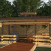 लकड़ी का बना मकान 3d max vray में प्रस्तुत छवि