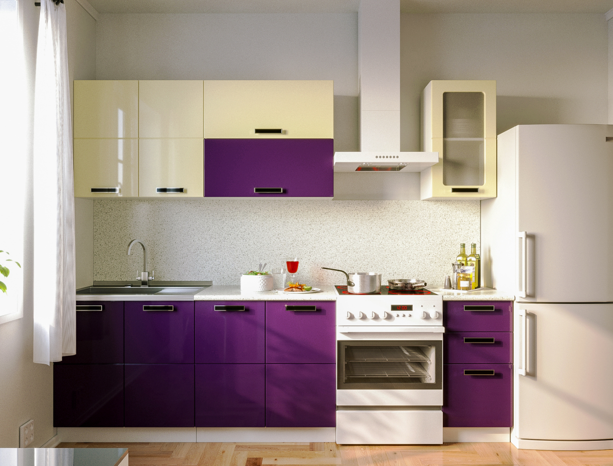Кухня для мебельного каталога в 3d max corona render изображение