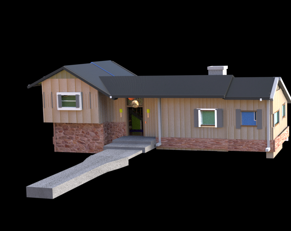 The Brady Bunch House Rendered in Daz in Daz3d Other image