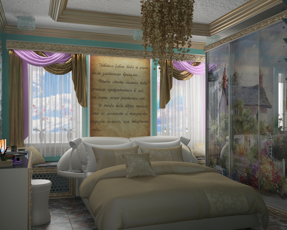 Bedroom in 3d max vray 3.0 image