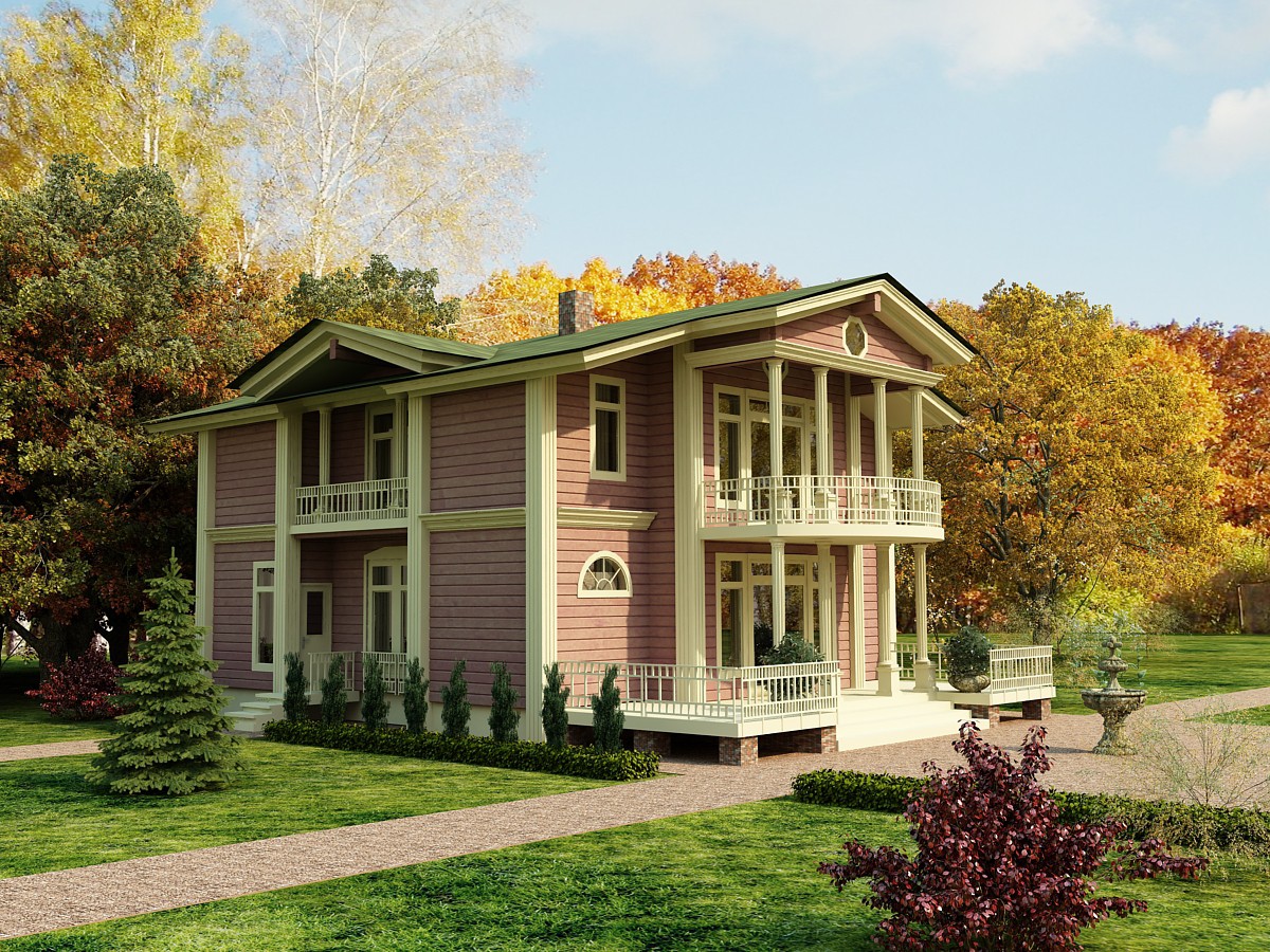 Manor in 3d max vray resim