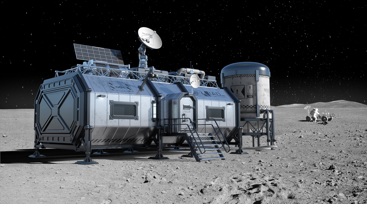 imagen de Modulo lunar en 3d max vray 1.5