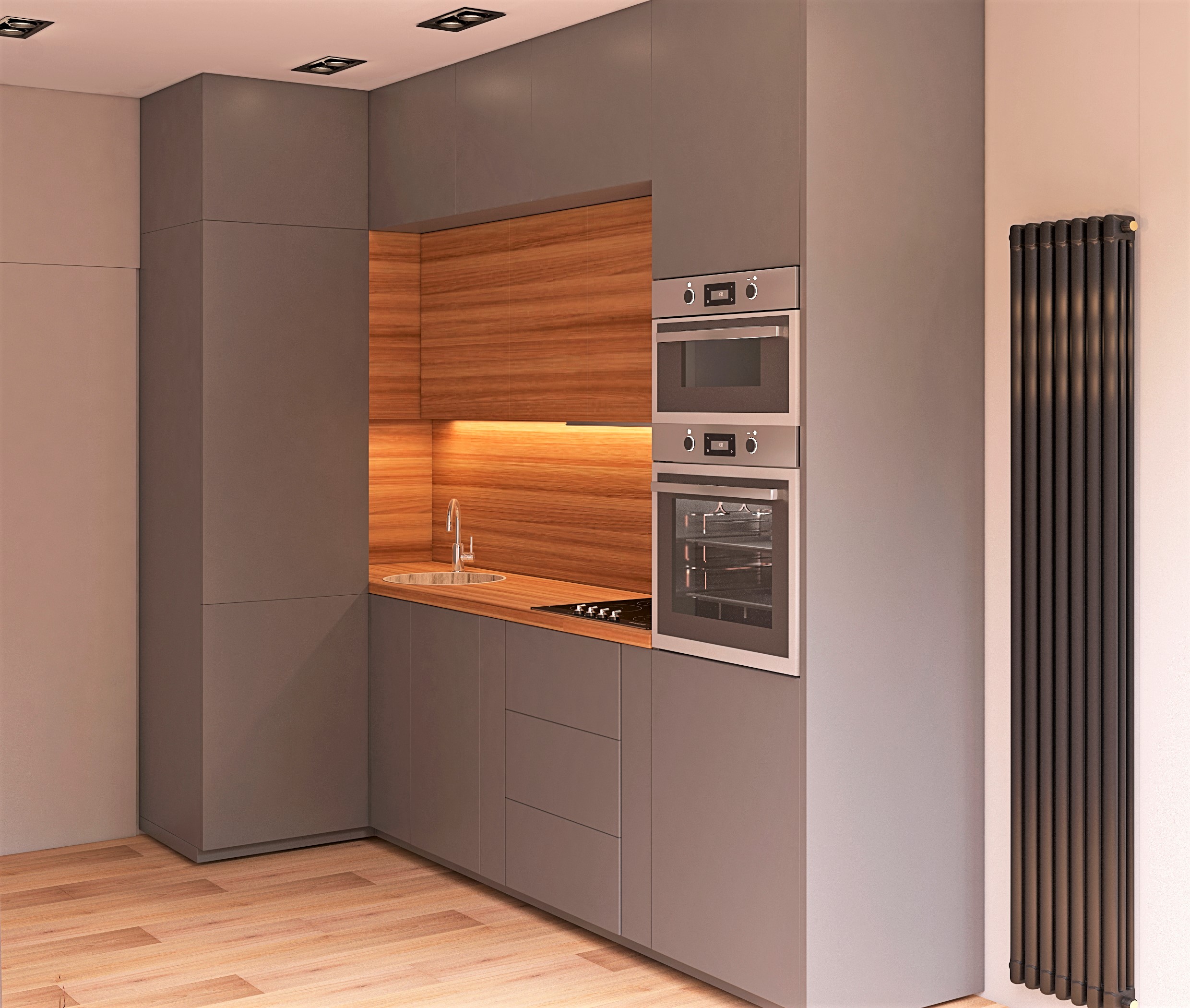 Kitchen design project in 3d max vray 3.0 image
