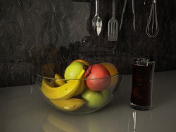 Fruits dans la cuisine