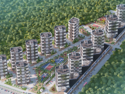 3D-Architektur Visualisierung von Wohngebieten