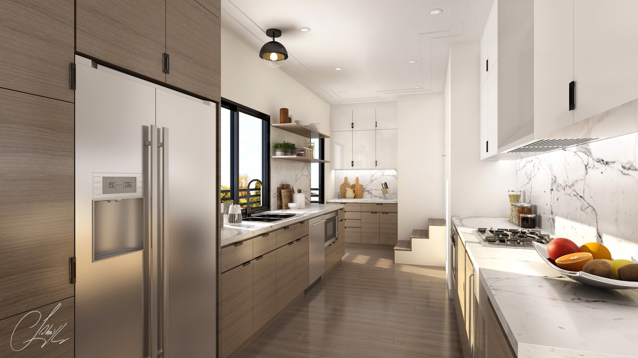 Interior kitchen in 3d max vray 3.0 image
