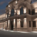 वास्तुकला का स्मारक की रोशनी। ArchiCAD corona render में प्रस्तुत छवि