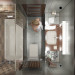 Ванна кімната у квартирі в ArchiCAD corona render зображення