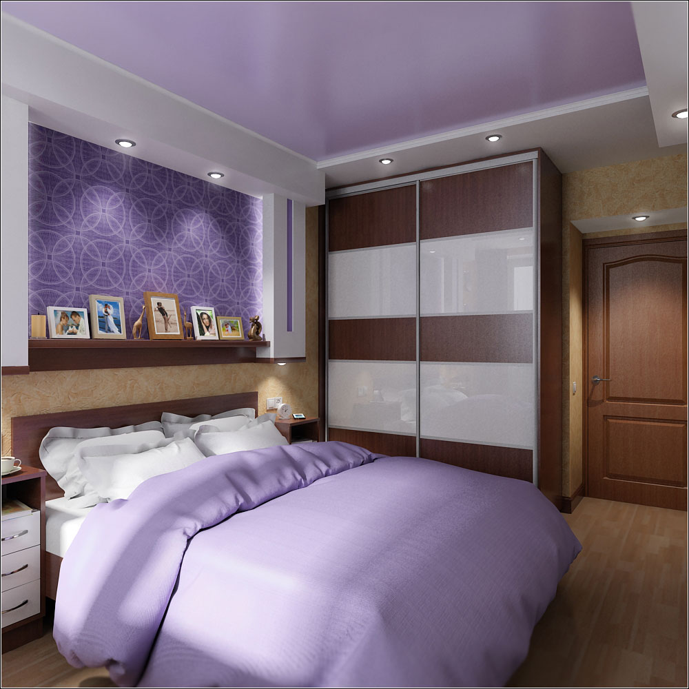 Projet de design d'intérieur pour une petite chambre à Tchernigov dans 3d max vray 1.5 image