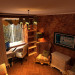 Chambre à coucher moderne de style victorien dans 3d max vray image