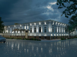 Architectural lighting project of the historical monument.