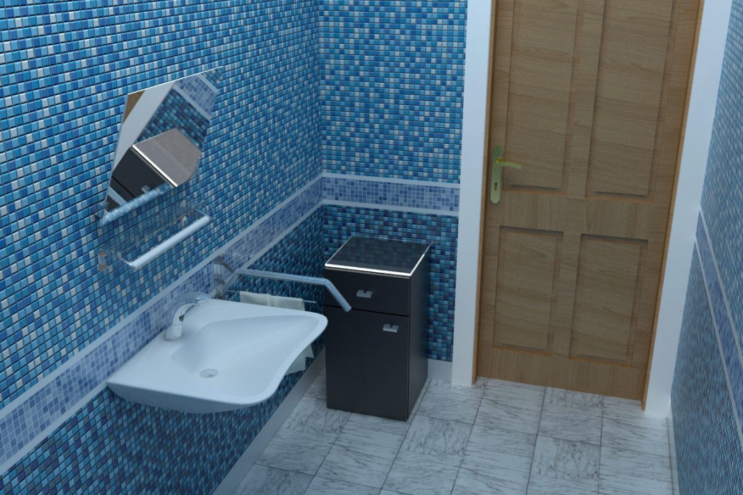 शौचालय 3d max vray में प्रस्तुत छवि