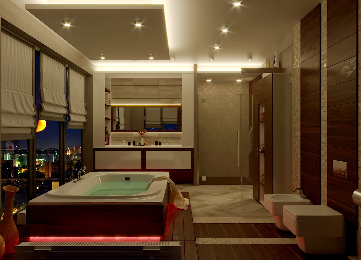 Ванна кімната в 3d max corona render зображення