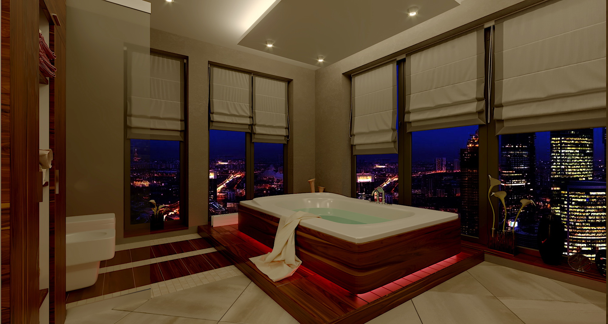 ванная комната в 3d max corona render изображение