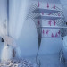 Interior branco como a neve em Cinema 4d vray imagem