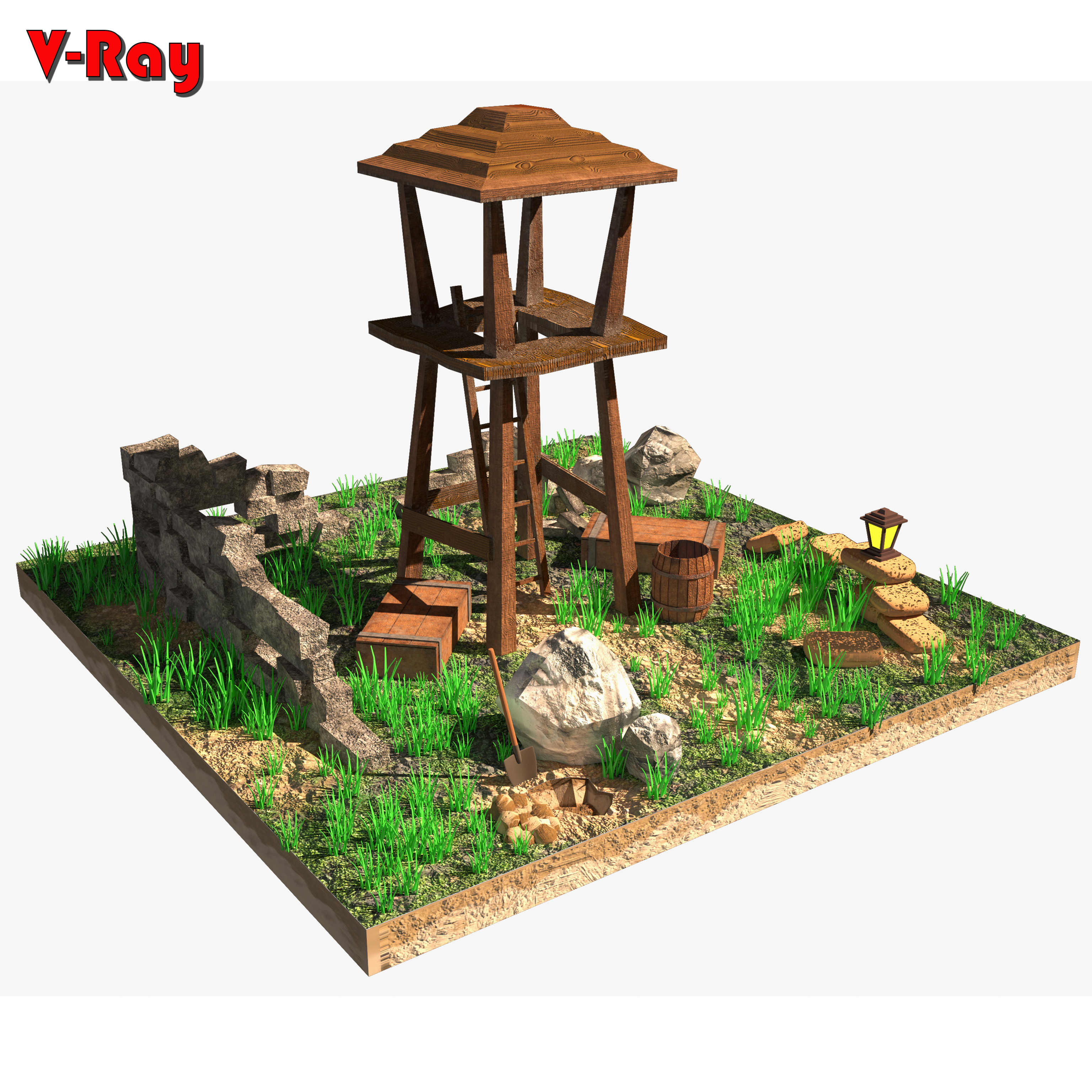 Torre in legno in Maya Other immagine