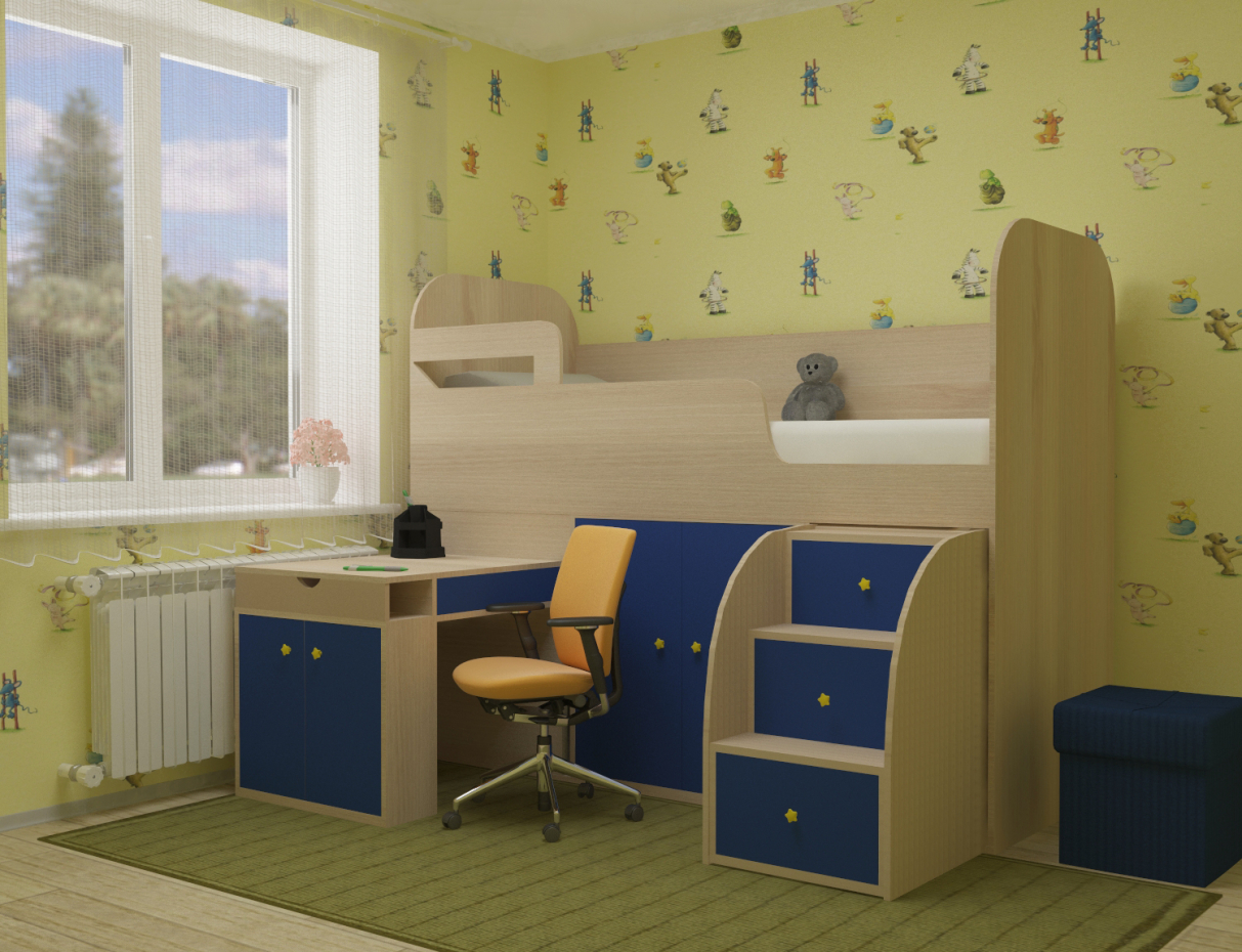 imagen de Muebles infantiles en 3d max vray 3.0