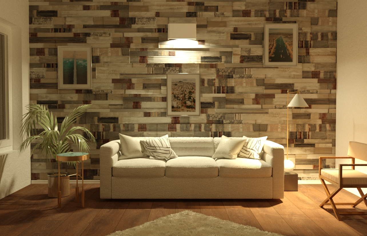 Dinlenme odası in 3d max corona render resim