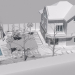 3D-Layout der Villa in 3d max corona render Bild