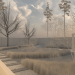 3D-Layout der Villa in 3d max corona render Bild