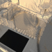 Layout 3D da mansão em 3d max corona render imagem