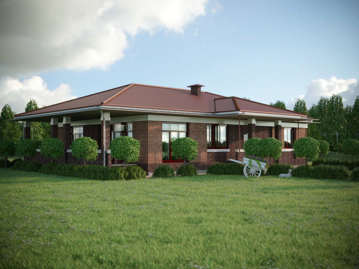 विक्टोरियन घर। ArchiCAD corona render में प्रस्तुत छवि