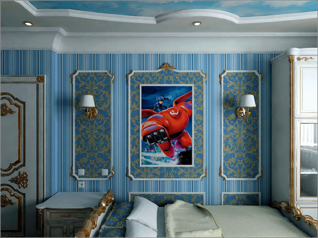 Interior design di una stanza per bambini a Chernigov in 3d max vray 1.5 immagine