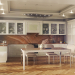 Classic kitchen in 3d max corona render image