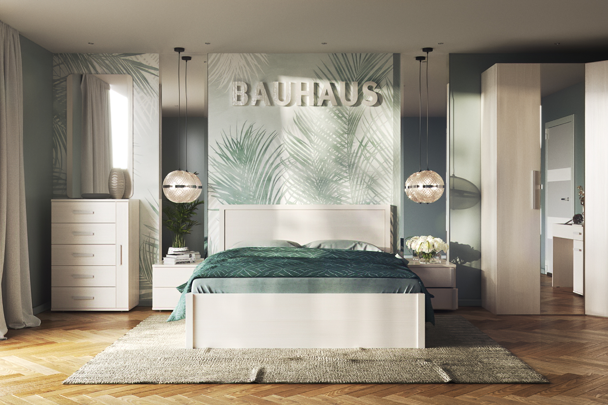 Collection de meubles BAUHAUS dans 3d max corona render image