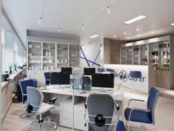 Archvis 3D moderno do escritório