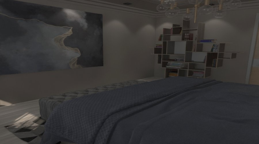 Camera da letto in 3d max vray 5.0 immagine