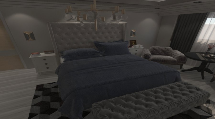 imagen de Dormitorio en 3d max vray 5.0