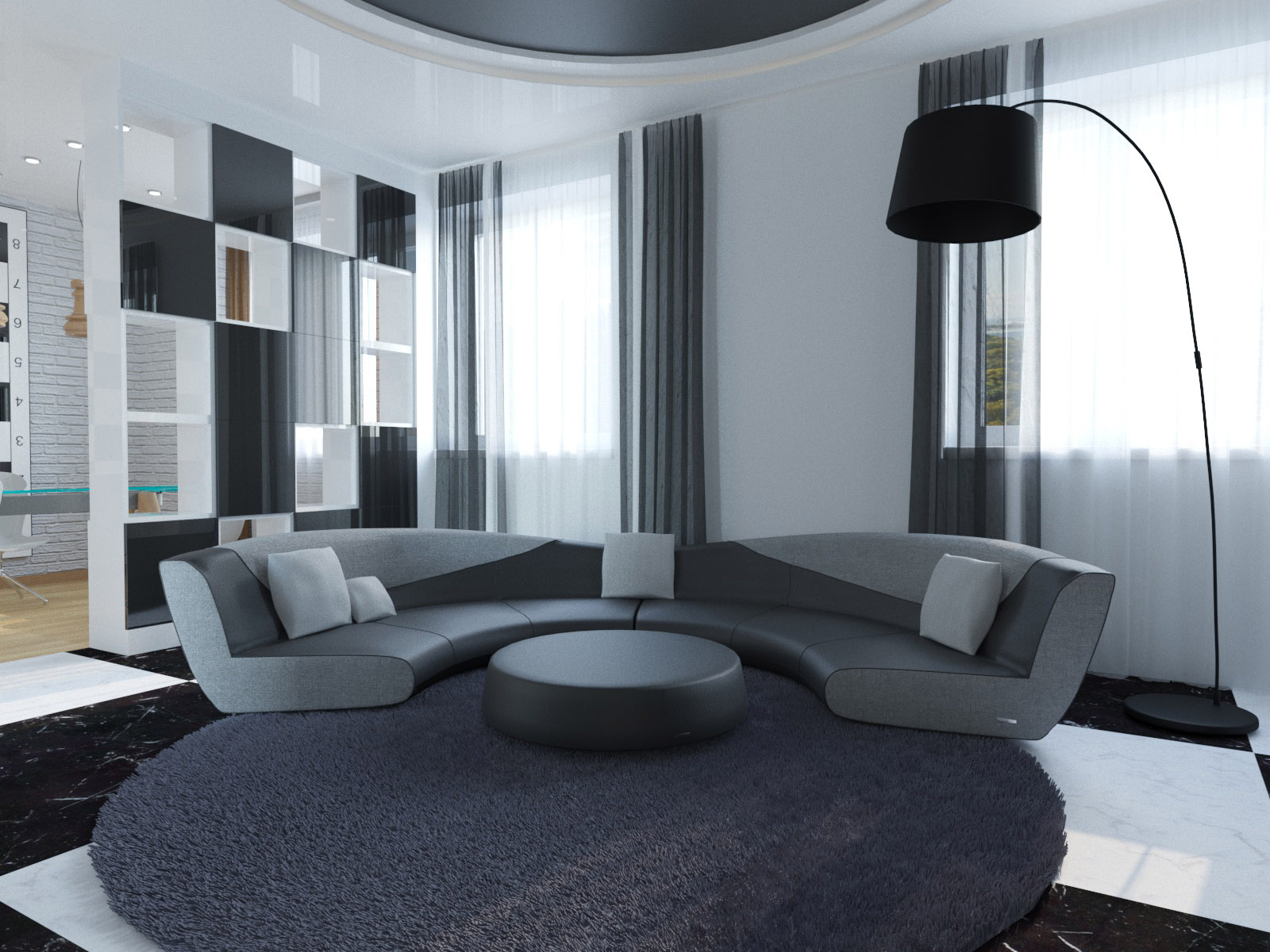 Des chambres design dans l'hôtel. dans 3d max corona render image