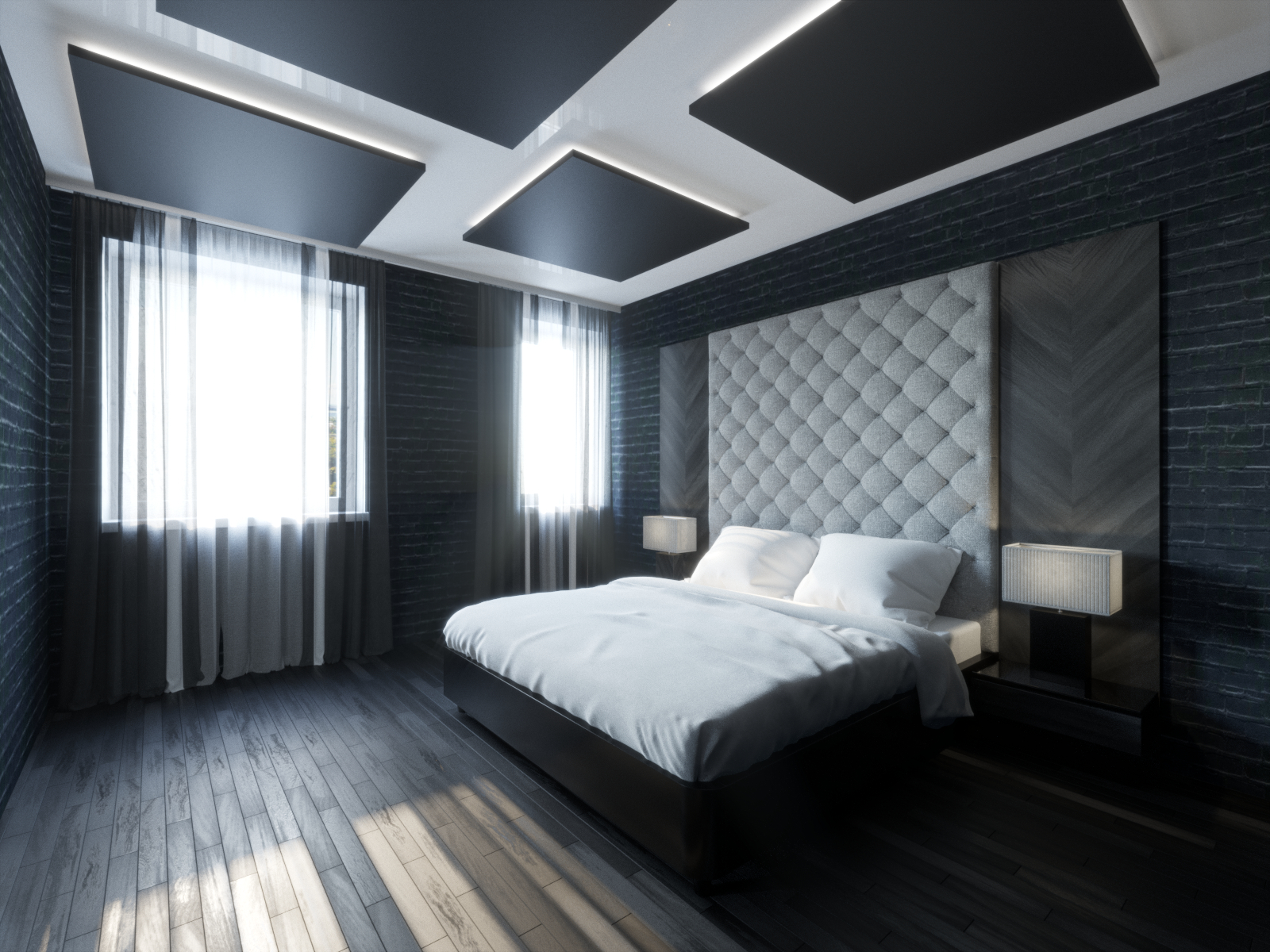 Otelin tasarım odaları. in 3d max corona render resim