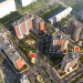 O complexo residencial "acolhedor" em 3d max corona render imagem