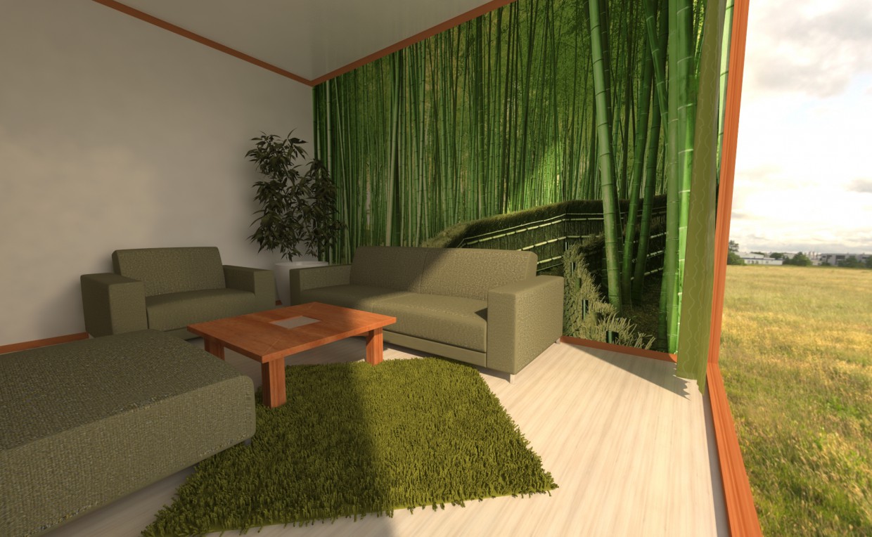 Cozy Green in 3d max vray image